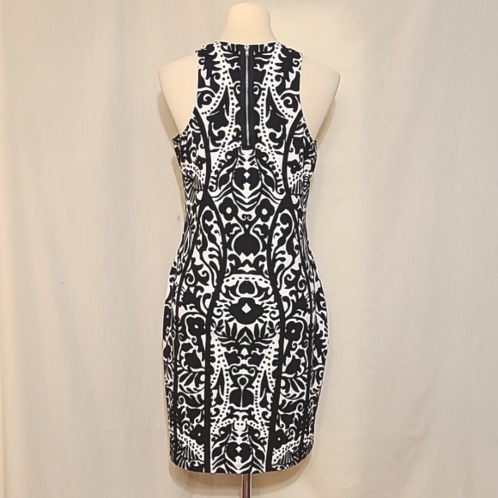 H&M Black and White Sleeveless Bodycon Mini Dress - Picture 3 of 11